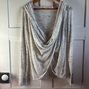 Athleta Thin Yoga Sweater Wrap with Hood